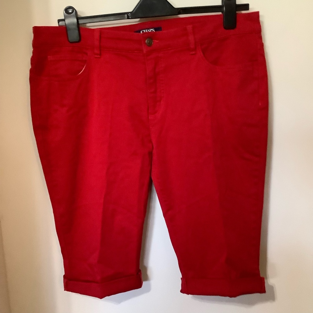 CHAPS:  Vibrant Red Shorts (NWOT)